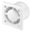 Ø125 mm Leise "STARLIGHT" Wohnraumlüfter Rückstauklappe Nachlauf/Timer weiß matt gerade