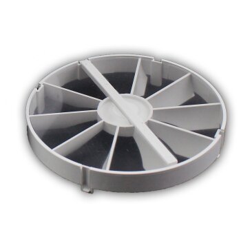 Ø125 mm Leise "MODERN" Wohnraumlüfter Rückstauklappe Feuchtesensor/Hygrostat weiß