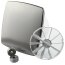 Turbo "MODERN" Badlüfter Ventilator Kugellager Rückstauklappe Ø 100 mm Nachlauf/Timer Edelstahl