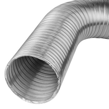 Alu-Flex-Rohr Flexrohr Alurohr flexiebel Abluftrohr 1,3m bis 5m ausziehbar 80mm 