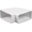 90° Bogen 60 x 120 Flachkanal Kanal Verbinder Lüftungskanal Vertikal Horizontal Horizontal