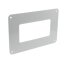 Wandflansch Montageplatte Flachkanal System 60 x 204 mm