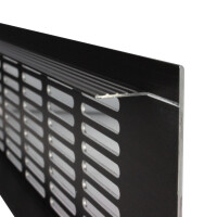 Aluminium Lüftungsgitter Heizungsgitter Stegblech braun