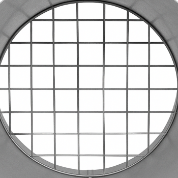 Ausblasstutzen 45° mit Doppellippendichtung Ø 150 mm