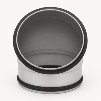 Bogen 30° mit Doppellippendichtung Ø 125 mm
