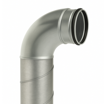 Bogen 90° mit Doppellippendichtung Ø 125 mm