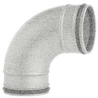 Bogen 90° mit Doppellippendichtung Ø 125 mm 1