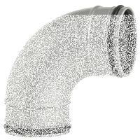 Bogen 90° mit Doppellippendichtung Ø 140 mm 1