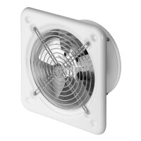 Axial Ventilator in weiß mit Schutzgitt