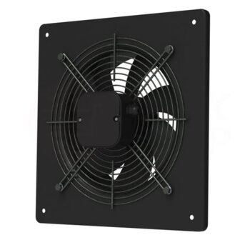 Großraumventilator aus Metall in schwarz Ø 630 mm