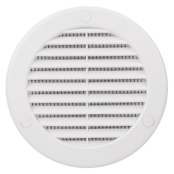 Lüftungsgitter Insektenschutznetz Ø 125 mm weiß