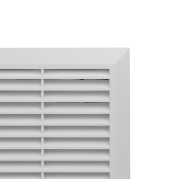 Lüftungsgitter Kunststoff Wetterschutz Ø 125 mm weiß