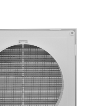 Lüftungsgitter Kunststoff Wetterschutz Ø 125 mm weiß