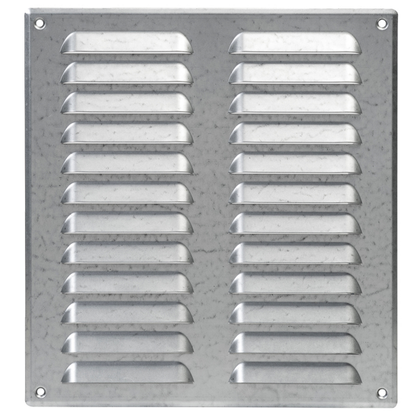 Lüftungsgitter Insektenschutz Stahlblech 255 mm x 280 mm verzinkt