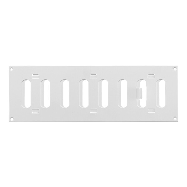 HARK Lüftungsgitter Lamelle – 15x46 Cm, Weiß – Für Kachelofen & Kamin, Zur Warmluftführung