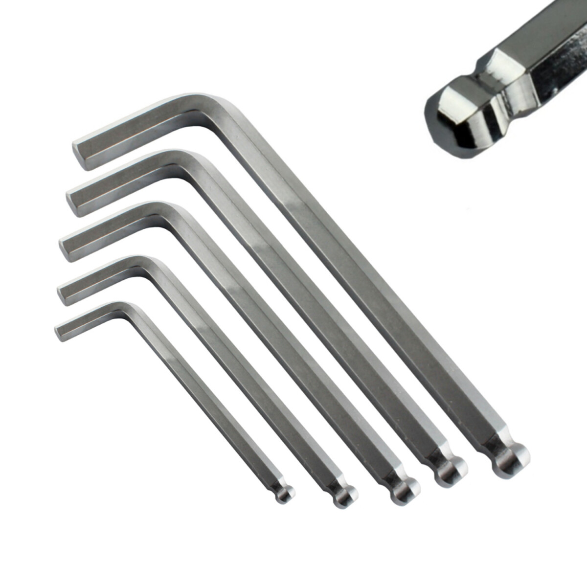 VESSEL Innensechskant-Schlüssel-Set Mit Kugelkopf, 9-teilig (1,5–10 Mm), Magnetisiert – Made In Japan