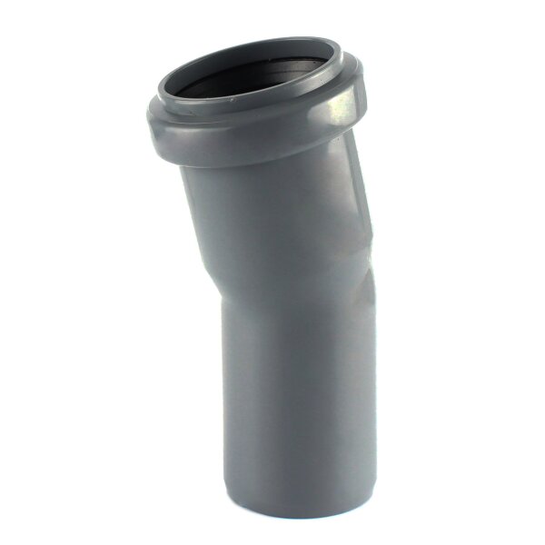HT Bogen 15° PP grau DN 50