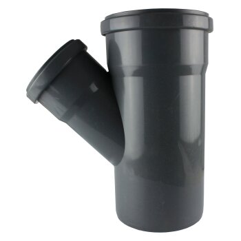 HT Rohrabzweig PP DN 40 - 110 T-Stück 45° grau...
