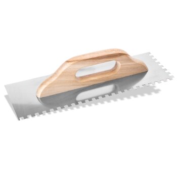 Zahnkelle 13x27cm Kleberkelle Verzahnung 6x6mm Edelstahl rostfrei Kelle Zahnkelle 13x27cm Kleberkelle Verzahnung 6x6mm Edelstahl rostfrei Kelle