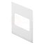 Montageplatte 55 x 110 mm Wandflansch weiß