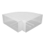 90° Bogen horizontal 75 x 150 mm Flachkanal
