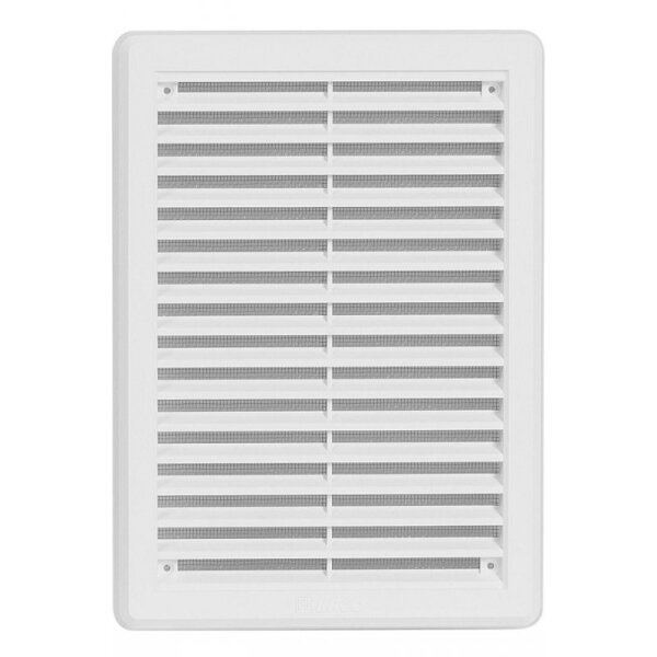 Lüftungsgitter ohne Flansch in weiß - verschiedene Größen 175 x 250 mm