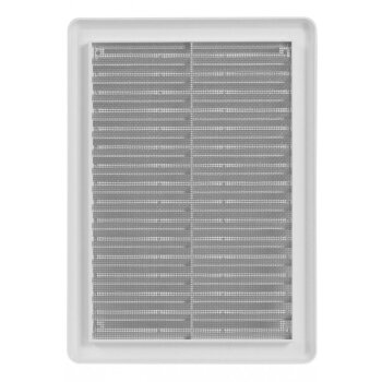 Lüftungsgitter ohne Flansch in weiß - verschiedene Größen 175 x 250 mm