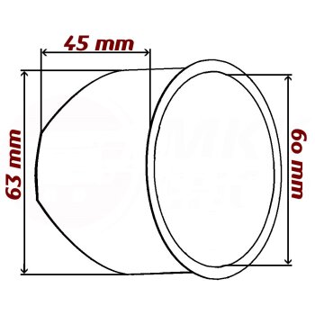 Hohl/Abzweigdose Ø 60 x 45 mm 10 Stück