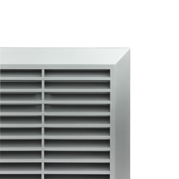 Lüftungsgitter Kunststoff Wetterschutz Ø 100 mm Silber matt