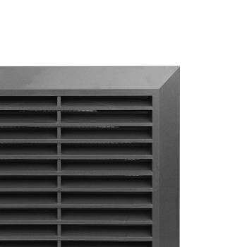 Lüftungsgitter Kunststoff Wetterschutz Ø 100 mm grau