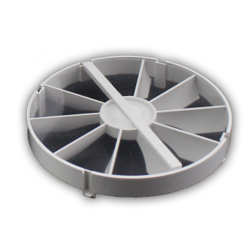 Raumlüfter Ø 100 mm weiß leistungsstark 13 Watt Timer/Nachlauf mit Rückstauklappe