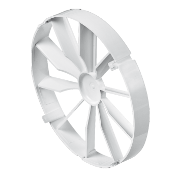 Ø125 mm Turbo Badlüfter Rückstauklappe Standard mit Rückstauklappe