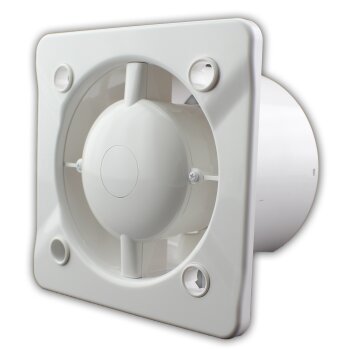 Badventilator Ø100 mm weiß leise 5 Watt   Standard mit Rückstauklappe
