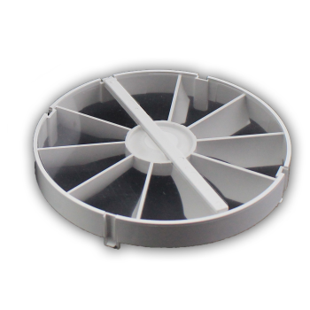 Badventilator Ø100 mm weiß leise 5 Watt   Standard mit Rückstauklappe