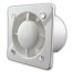 Badventilator Ø100 mm weiß leise 5 Watt   Standard mit Rückstauklappe