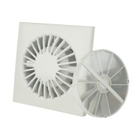 Badventilator Ø100 mm weiß leise 5 Watt   Zugsc