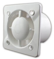 Badventilator Ø100 mm weiß leise 5 Watt   Timer