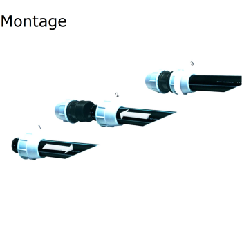 PE/PP Endkappe mit Klemmverschraubung bis 16 bar 63 mm