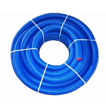 L&uuml;ftungsschlauch L&uuml;ftungsrohr Luftverteiler Flexrohr NW 75 mm blau flexibel 50 m