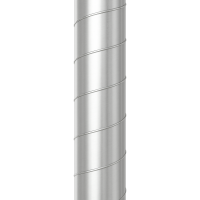 Wickelfalzrohr Aluminium 1m Ø 100 3