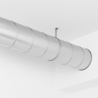 Wickelfalzrohr Aluminium 1m Ø 125 2