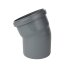 HT Bogen 22° PP grau DN 110