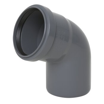 HT Bogen 67,5° PP grau DN40 - 67°