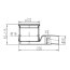 Bodenablauf extra flach Flansch Hydrofolie ohne Flansch
