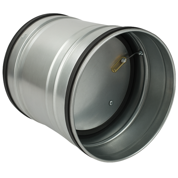 Brandschutzklappe mit Doppellippendichtung Ø 100 - 315 mm