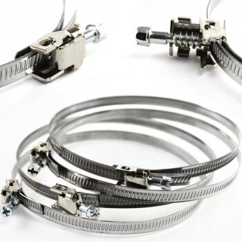 Rohrhalter Schlauchschelle Kabelbinder Halterung Universal &Oslash; 80 bis &Oslash; 355 mm