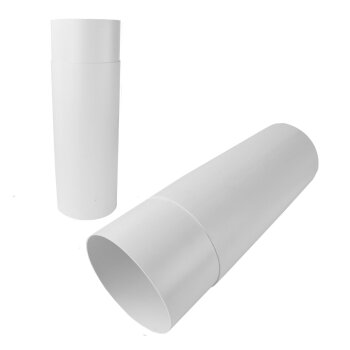 KOTARBAU® Lüftungsrohr Rundkanal  Rundrohr PVC Weiß Rundrohrsystem