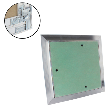 Revisionsklappe mit 12,5 mm GK-Einlage - Aluminium Profil | 400 x 600 mm Gebraucht - Akzeptabel