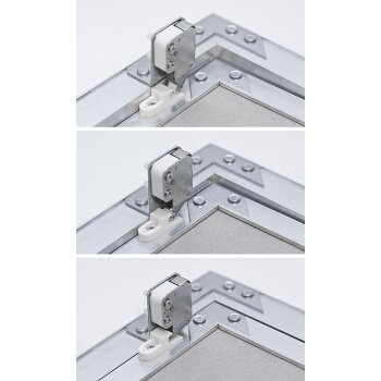 Revisionsklappe mit 12,5 mm GK-Einlage - Aluminium Profil | 400 x 600 mm Gebraucht - Akzeptabel