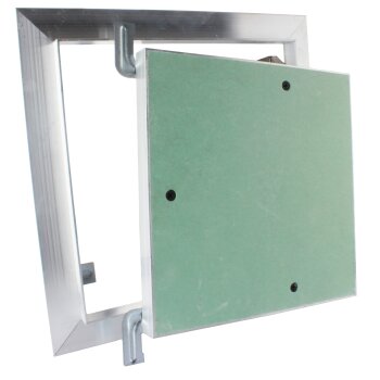 Revisionsklappe mit 12,5 mm GK-Einlage - Aluminium Profil | 400 x 600 mm Gebraucht - Akzeptabel